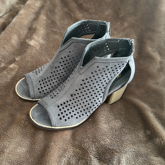 Brielle Open Toe Ankle Boot Buckle - Picture 4 of 5